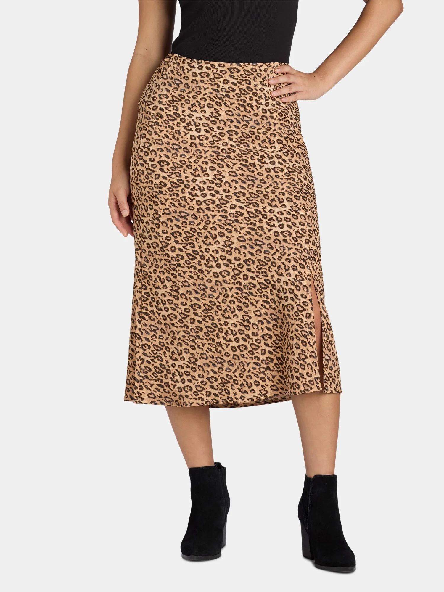 Time and Tru Women's Midi Slip Skirt, 2 Pack, Sizes XS-XXXL - Walmart.com | Walmart (US)