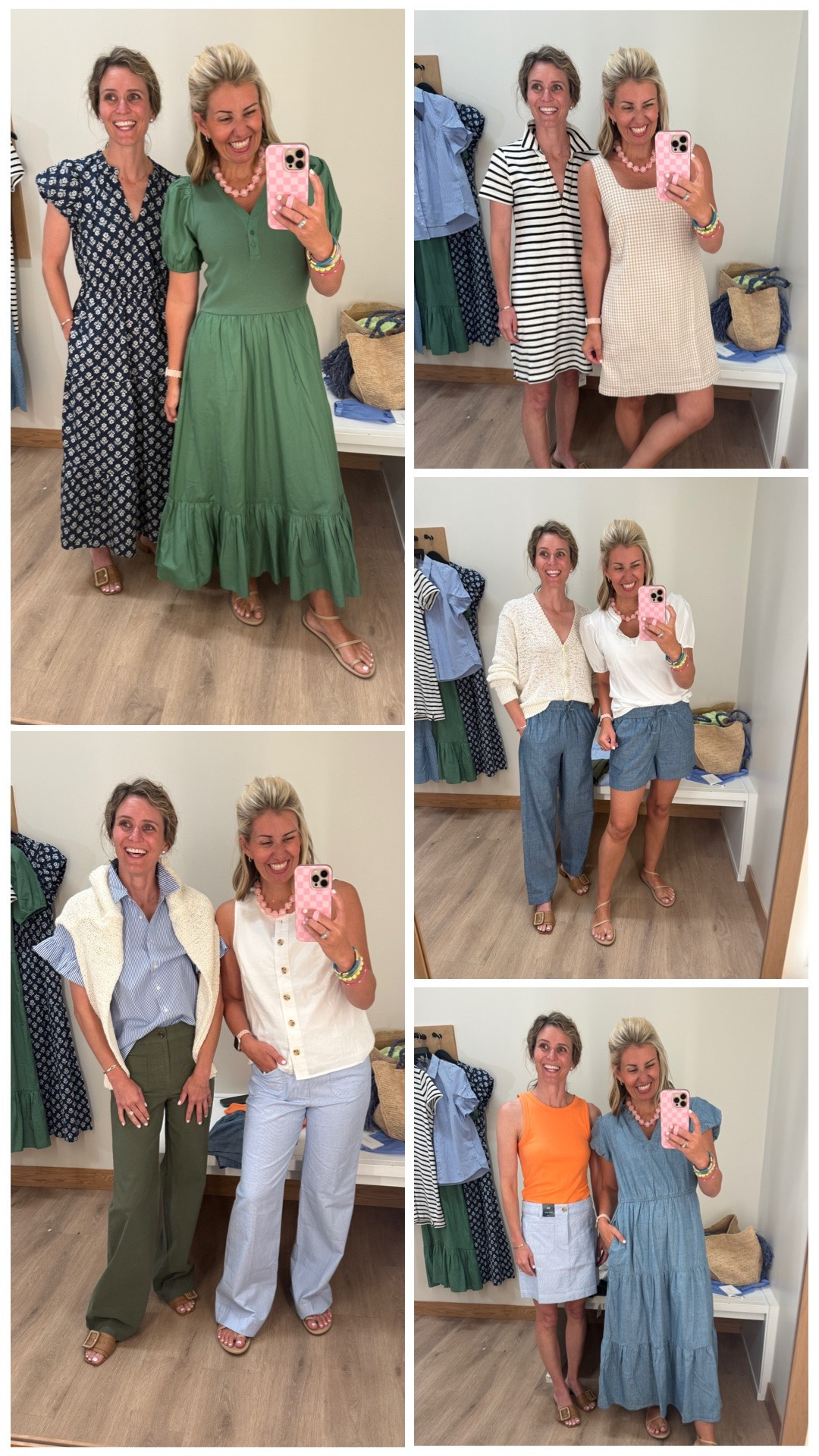 J.Crew Factory try-on with Lolly!! 
My sizing:
Green dress - small
Navy dress- 2
Chambray dress - 2 
Stripe dress - small
Check dress - xs
Sweaters & Tops - xs 
Tank - medium (runs small size up) 
Shorts - 4 
Pants - I’m in 26 (need 25 petite)
Sandals - 8 tts 

*code Catherine20 at Allie + Bess
*code mixandmatchmadness at Loopy

#LTKmomlife #LTKdayinmylife #LTKOver40