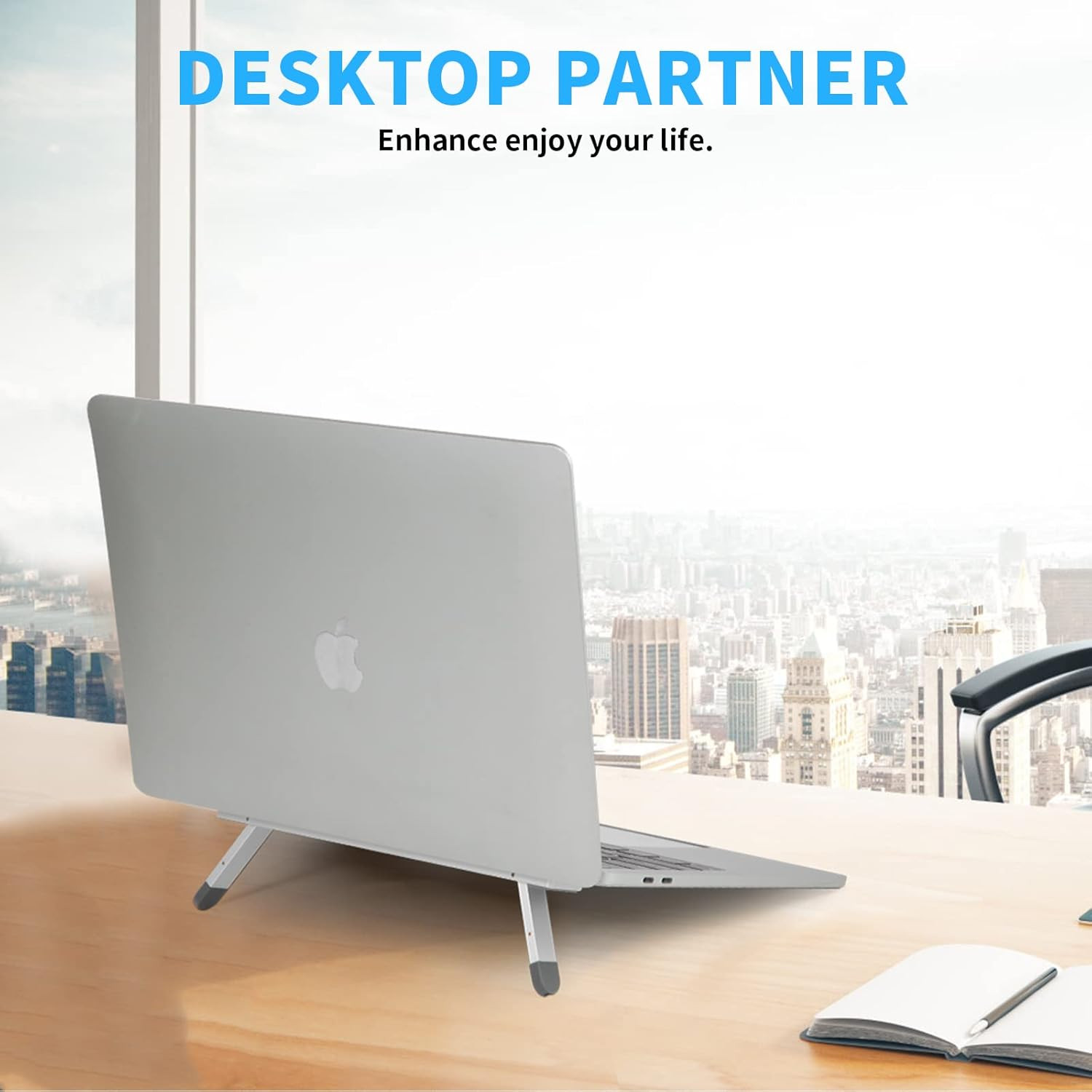 Riser for Desk,Pop up Laptop Stand,Adjustable Height Self-Adhesive Portable Laptop Stand with Fee... | Amazon (US)