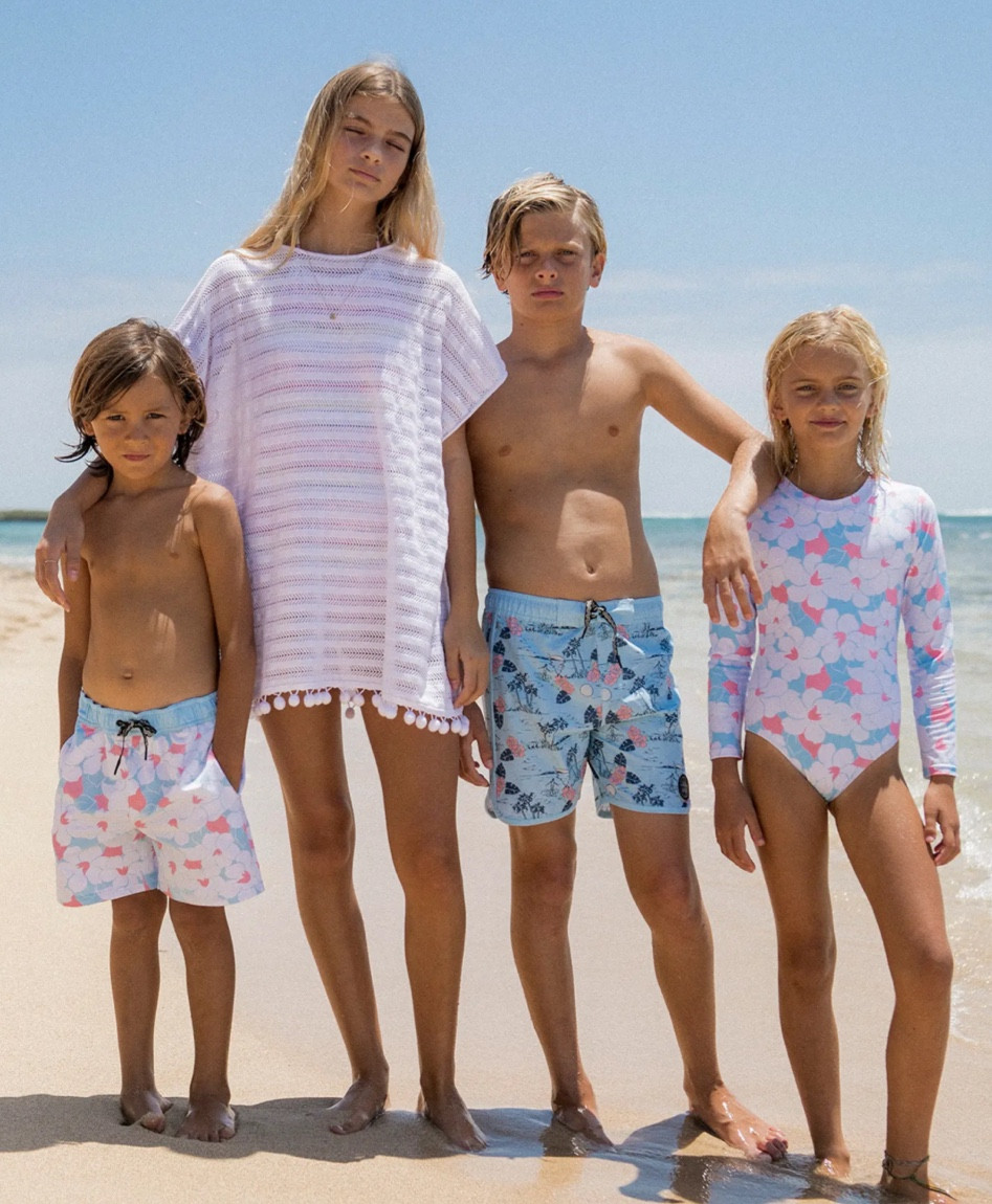 Getting Spring break ready! #swimsuits #springbreak #boysswimtrunks #girlsswimsuit