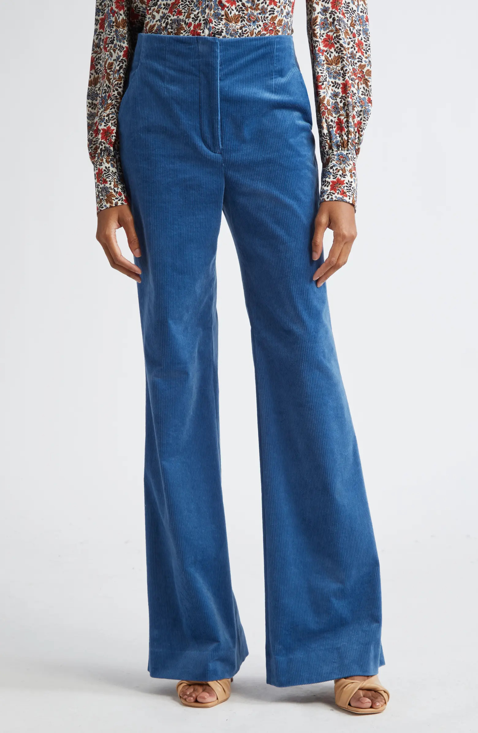 Veronica Beard Basima Stretch Corduroy Flare Pants | Nordstrom | Nordstrom