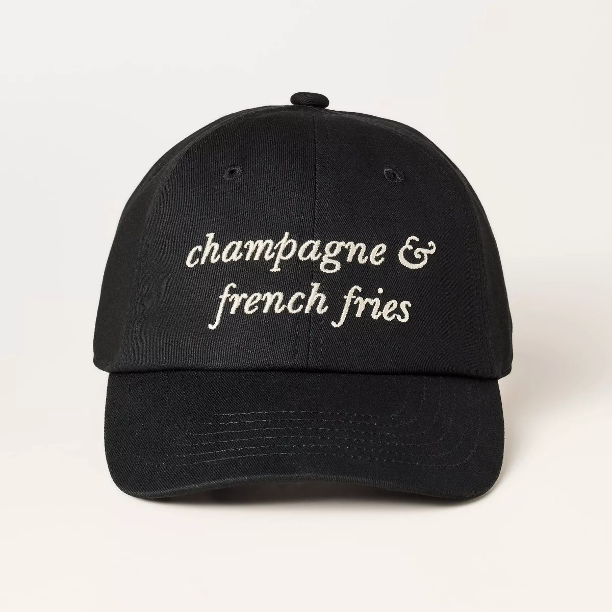 Women's Champagne & Fries Baseball Hat - kate spade new york x Target Black | Target