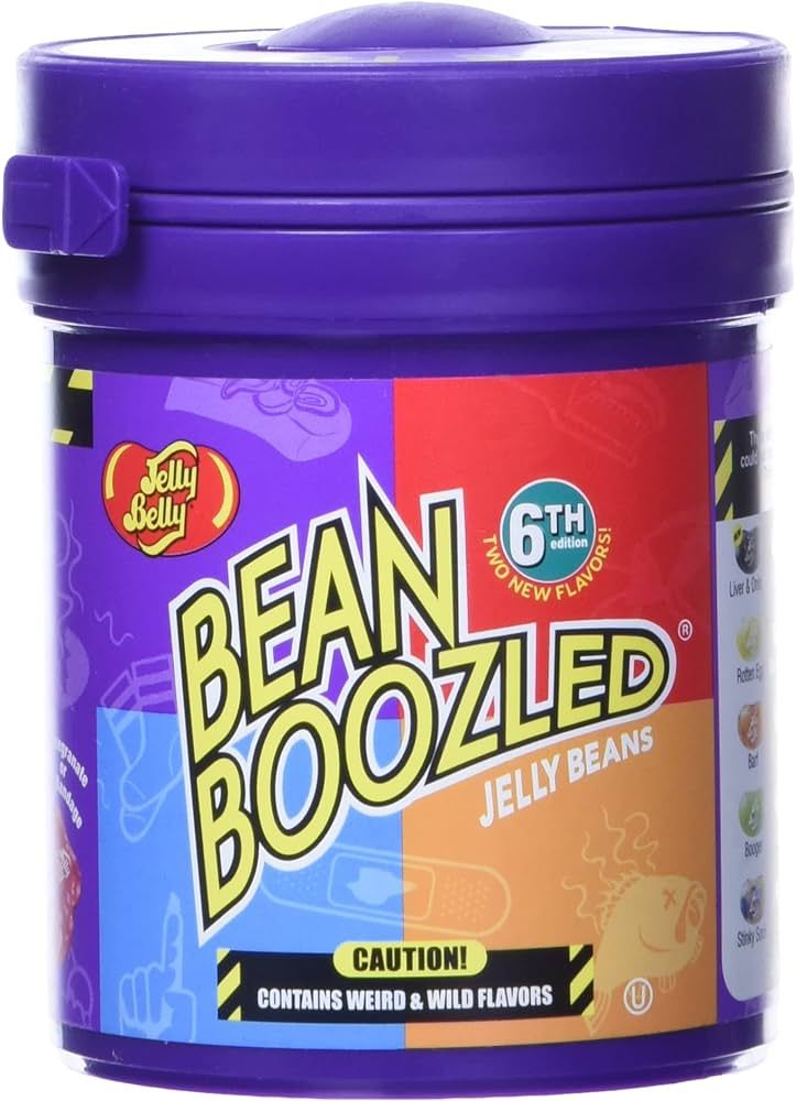 Jelly Belly BeanBoozled Mystery Bean Jelly Bean Dispenser, 4th Edition, Assorted Flavors, 3.5-oz | Amazon (US)