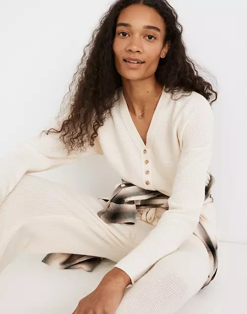 Asherton Waffle Henley Sweater | Madewell