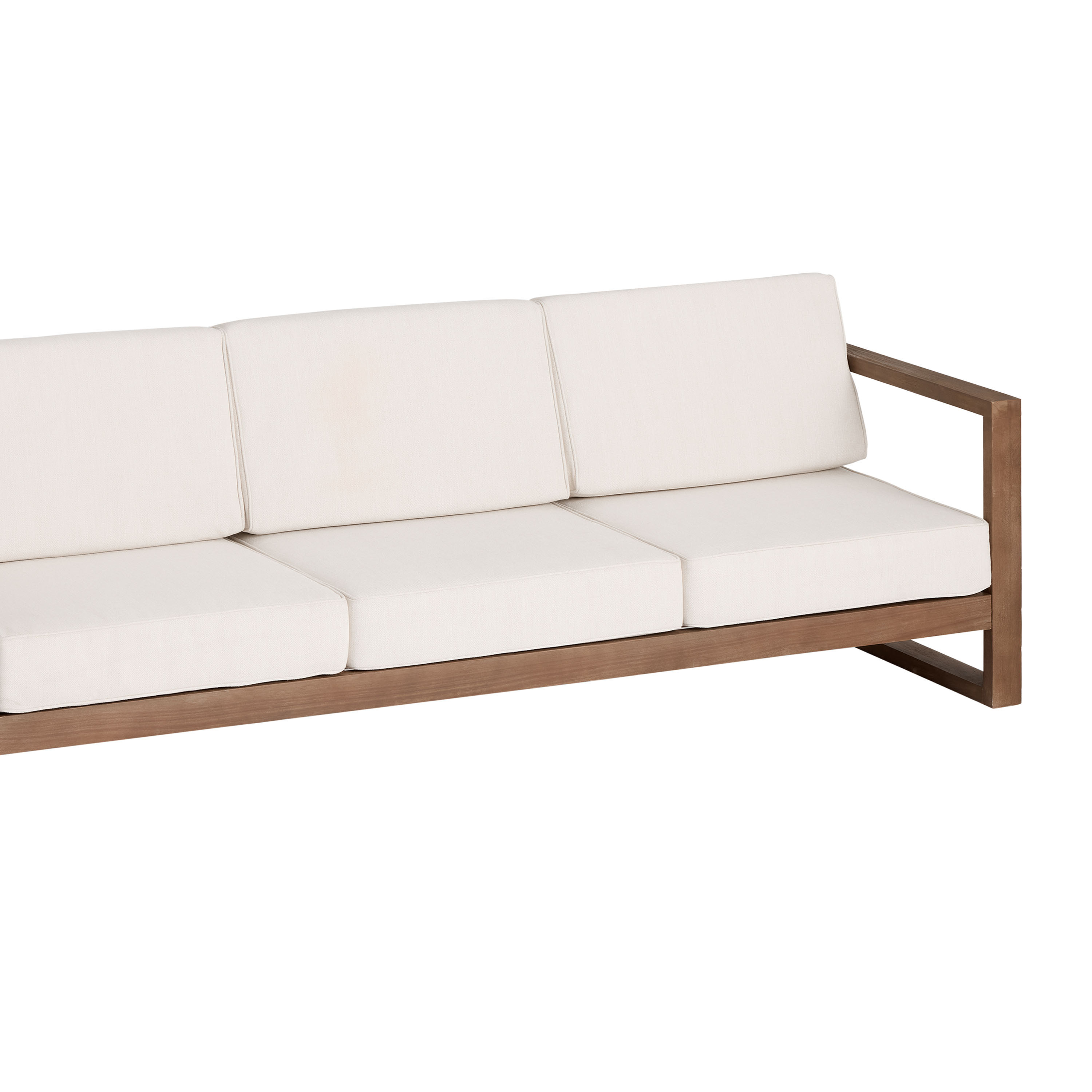 Segovia Ivory Outdoor Couch Replacement Cushions 6 Piece Set | World Market