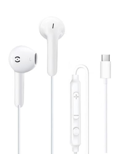 MAS CARNEY USB C Wired Headphones for iPhone 17 16 15 Pro Max USB C Earbuds Ear Buds Wired Type C Headphones for iPhone 16e 16 Plus 16Pro 15 Pro Max 15Plus 15Pro Earbud Earphones with Mic for Samsung | Amazon (US)