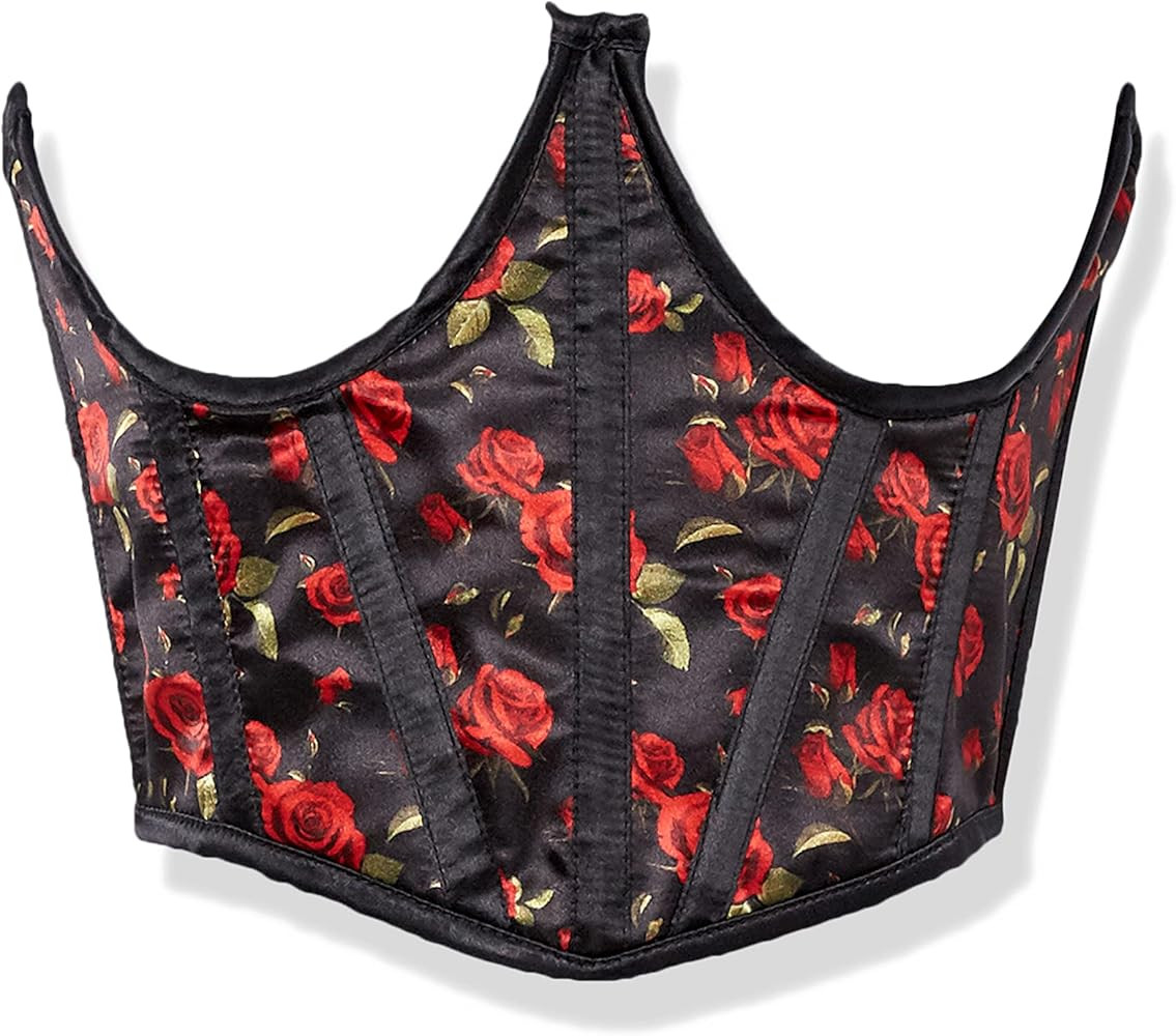 Daisy corsets womens Red Roses Satin Open Cup Waist Cincher CorsetCorset | Amazon (US)