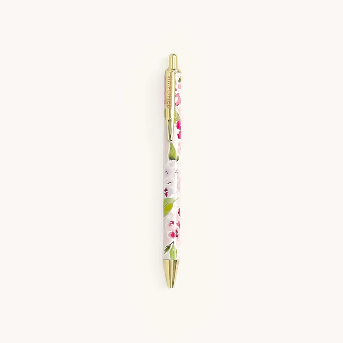 Click Pen | Blush Hydrangea, Black Ink | Simplified by Emily Ley
