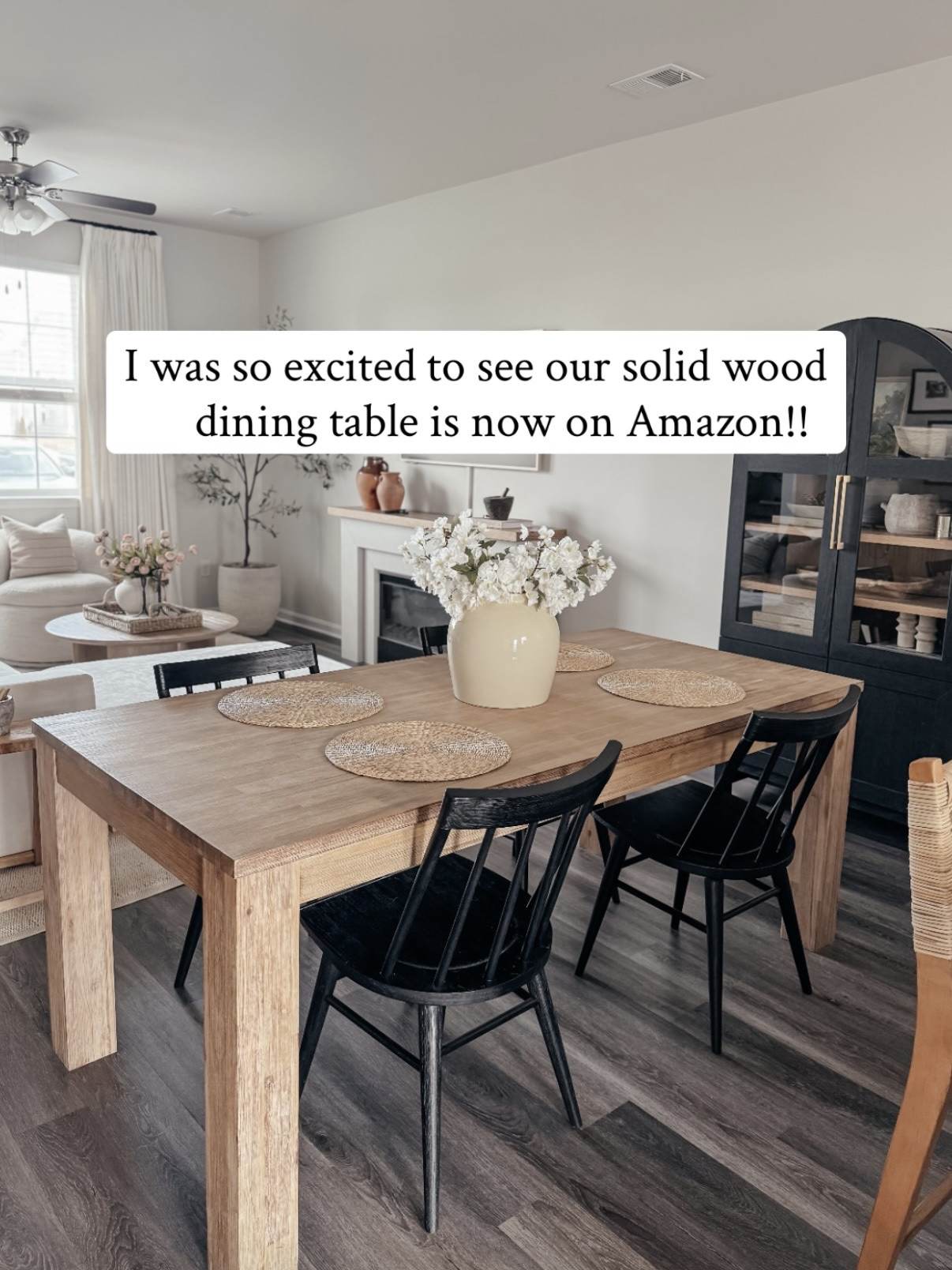 This solid wood console table is still one of my best Amazon purchases. It instantly made this space feel warm and pulled everything together! 

#kitchentable
#lookforless

#LTKHome #LTKSaleAlert