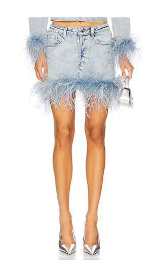 Elvie Skirt in Indigo Feather | Revolve Clothing (Global)