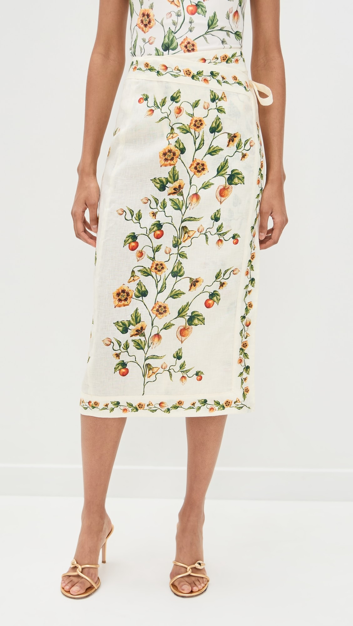 Luna Uchuva Midi Wrap Skirt | Shopbop