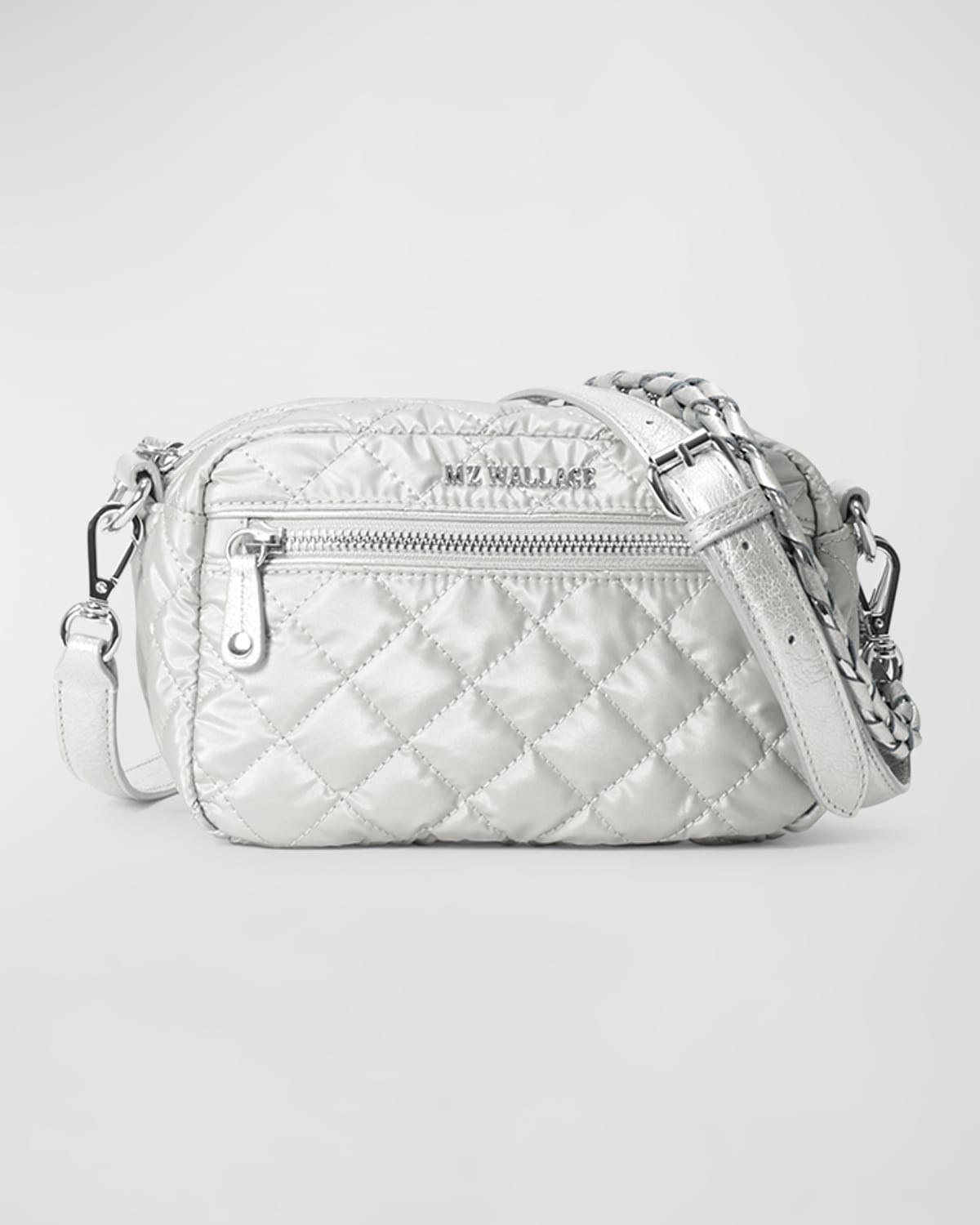 Crosby Mini Metallic Quilted Crossbody Bag | Neiman Marcus