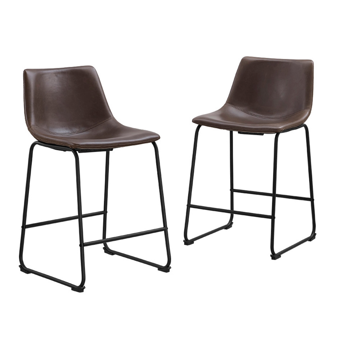 Walker Edison 26" Faux Leather Counter Stool 2 Pack | Macys (US)