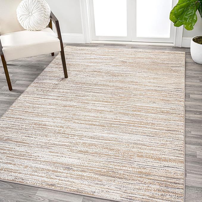 JONATHAN Y SOR200D-5 Loom Modern Strie' Indoor Area Rug, Solid & Striped, Transitional, Tradition... | Amazon (US)