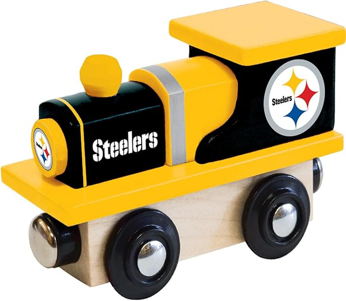 MasterPieces NFL Pittsburgh Steelers Real Wood Toy Train, For Ages 3+, Black | Amazon (US)