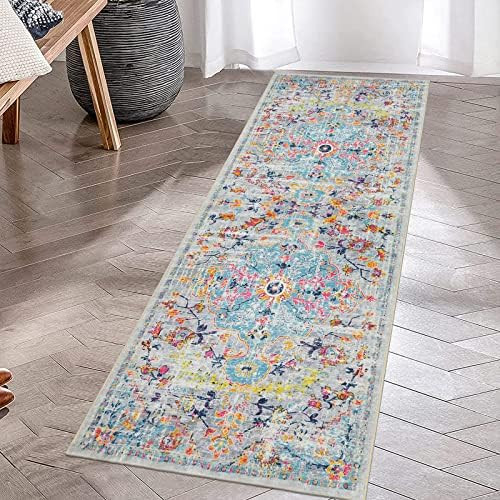 Pauwer Vintage Runner Rug 2x6, Farmhouse Distressed Area Rug, Washable Rug Runner, Non Slip Floor... | Amazon (US)