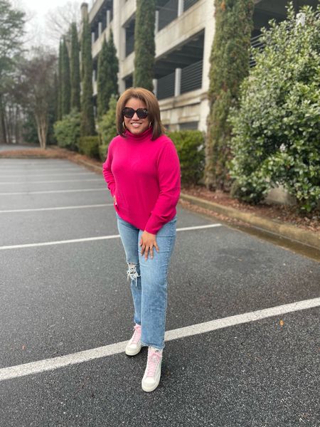 I’m stepping into the new year wearing cozy cashmere and comfy sneakers from @nordstrom!  These pink and green beauties will be in constant rotation!!!  And, I earned triple Nordy club points with my purchase!  Shopping at Nordstrom is a win-win because I can shop all of my favorite brands in one place while earning fantastic rewards! 💓💓💓#nordstrom #ad 
