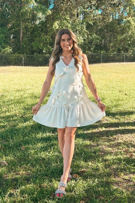 celebrated my 24th birthday last weekend with family and friends! couldn’t ask for a better birthday!! 🎂 
thought this dress was perfect for a bday celebration with the bows! so adorable🤍🤍 
could also be good for any brides out there!!

dress | bows | coquette | bachelorette | white dress | bridal | birthday | celebration | brunch | girls night out 