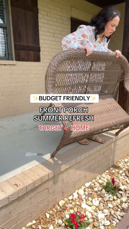 It was time for a front porch refresh ✨budget friendly✨ all from Target and all under $500. 👏🏼 

Target home decor - Target home finds - Target must haves - front porch refresh - home improvements 

#LTKStyleTip #LTKSeasonal #LTKHome