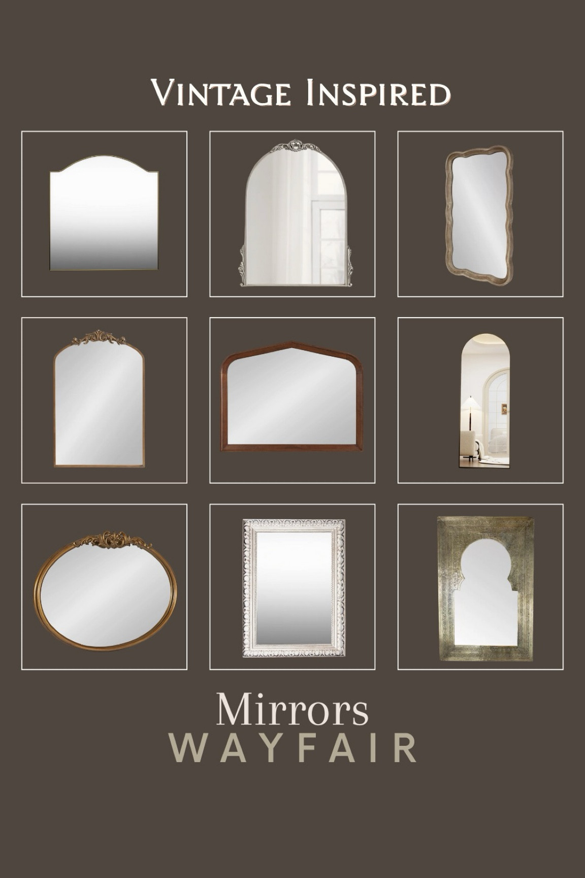 Reflect your style with our curated collection of vintage-inspired mirrors from Wayfair ✨🖼️ 

#LTKHome #LTKStyleTip