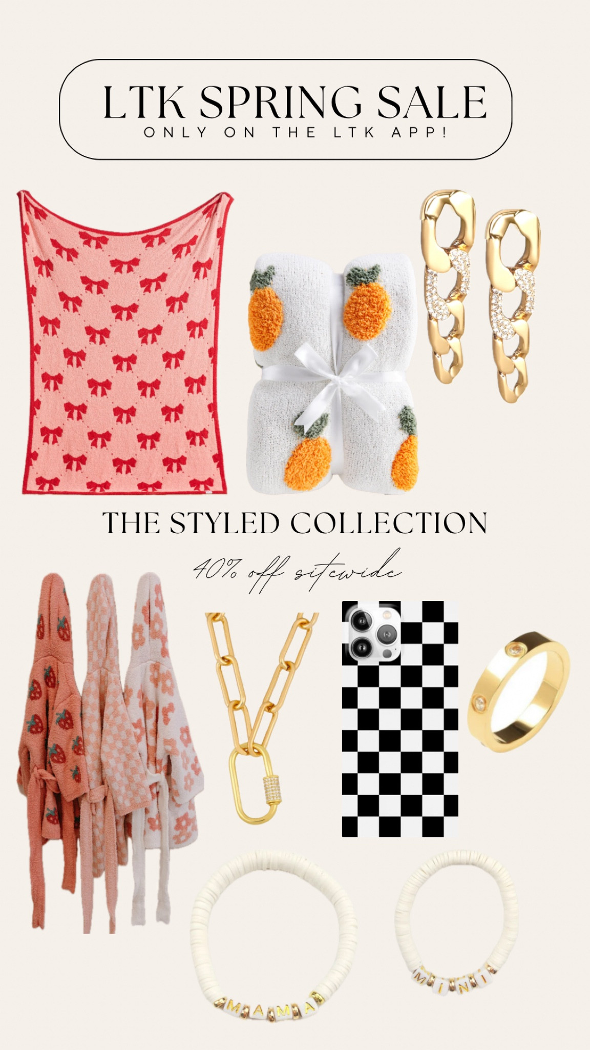 Ltk spring sale + ltk spring sale styled collection + spring arrivals + new spring blankets + home decor + accessories for spring + jewelry for spring + toddler blankets + new mom essentials + bows + teenager gifts 

#LTKSpringSale #LTKbaby #LTKhome