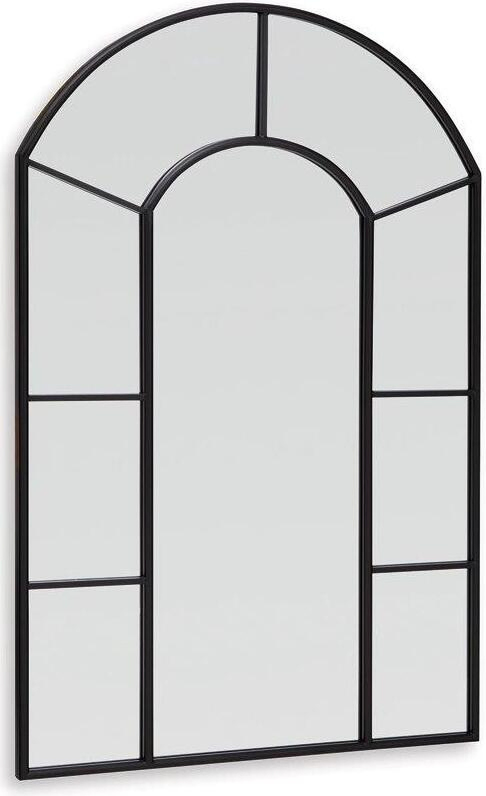 Evengton Accent Mirror In Black | 1stopbedrooms