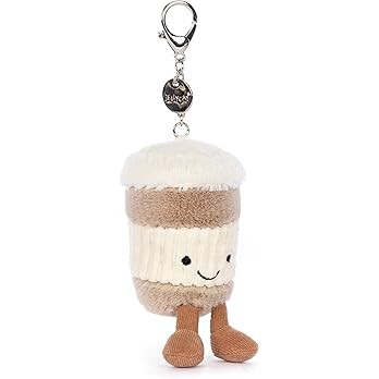 Jellycat Amuseables Coffee-To-Go Bag Charm, 4.5 inches - Food and Drink Plush Keychain - Great Gi... | Amazon (US)