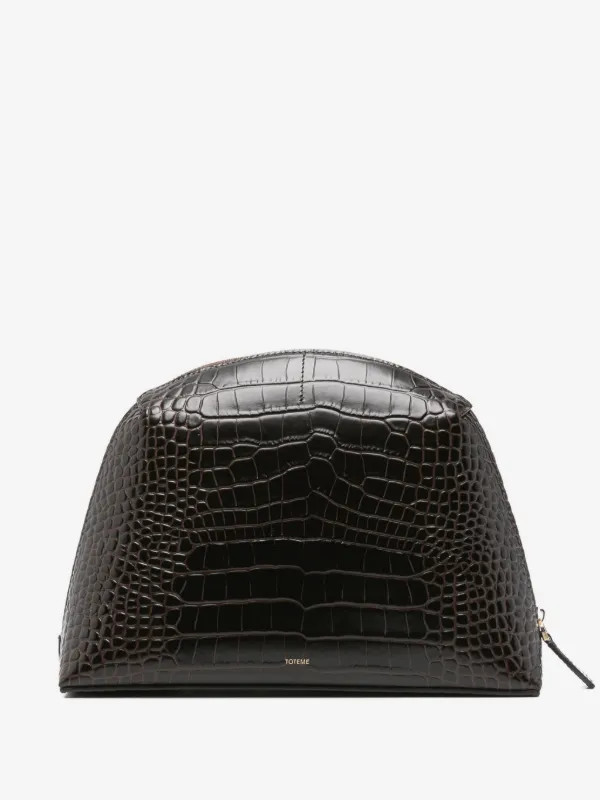 medium croco-embossed clutch bag | Farfetch Global