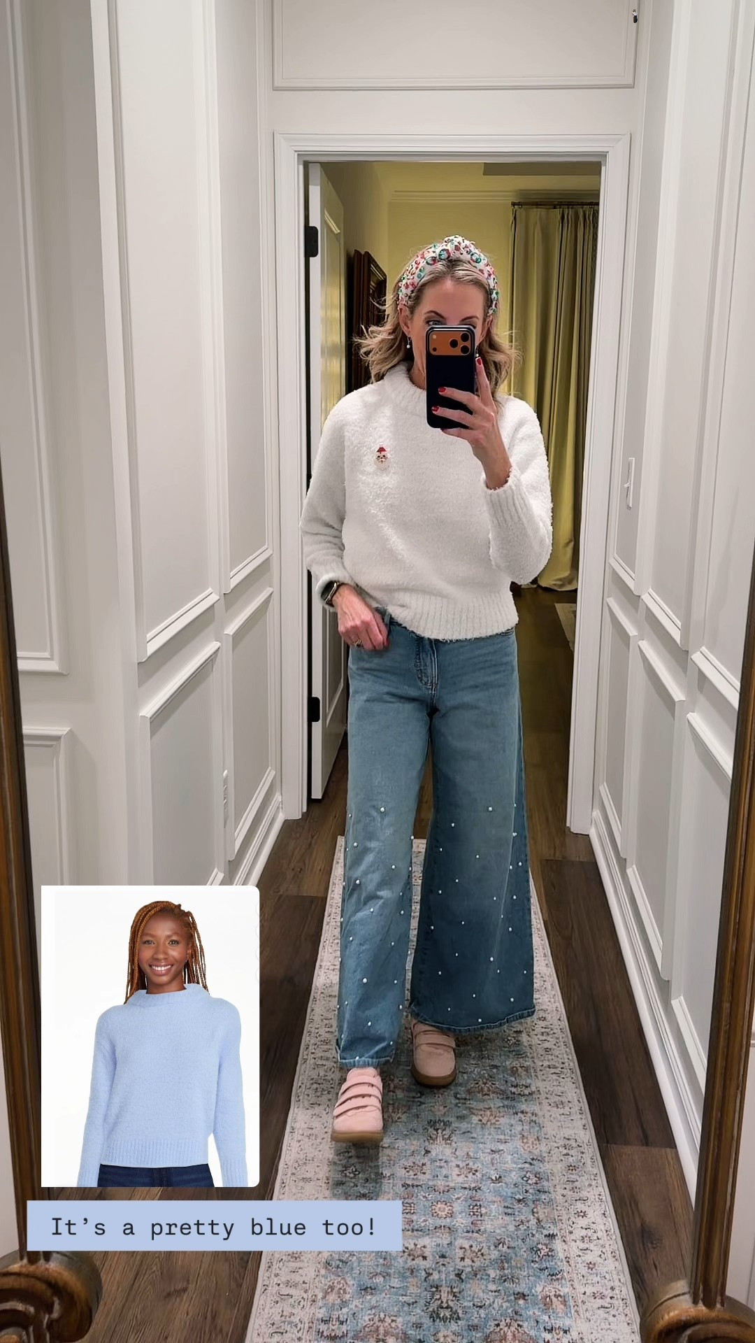 Frosty the Snowman Day… but make it teacher-cute and under $25. ☃️ Today’s theme in Learning Land is Frosty the Snowman, and I understood the assignment 🤍❄️ Comment SNOW to get this whole $25 winter look sent to YOU!

This $19 Free Assembly mock-neck sweater is the perfect winter white—soft, fuzzy, and cozy with a subtle sparkle that feels festive without trying too hard. The drop shoulders, slight waist taper, and shorter length make it universally flattering and easy to wear all day at school.

I paired it with these Scoop pearl-detail jeans, on sale today for $22, plus comfy sneakers to keep things practical for work, errands, and everything in between. Cute, cozy, and classroom-approved—this is how you do theme days without sacrificing style ☃️✨



#LTKgrwm #LTKdayinmylife #LTKootd

#LTKootd #LTKHoliday #LTKgrwm