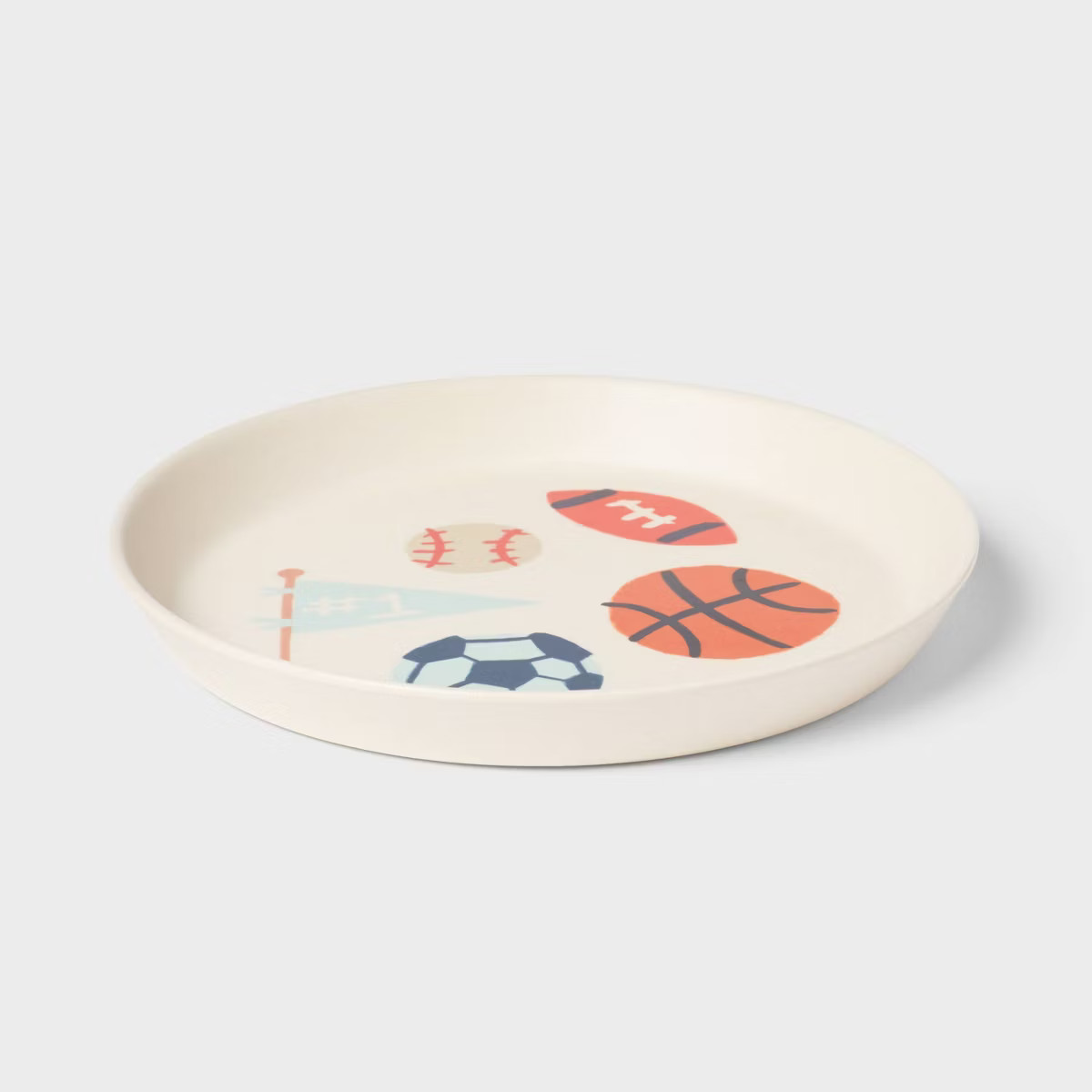 Kids' sports Bamboo Melamine Plate - Pillowfort™ | Target