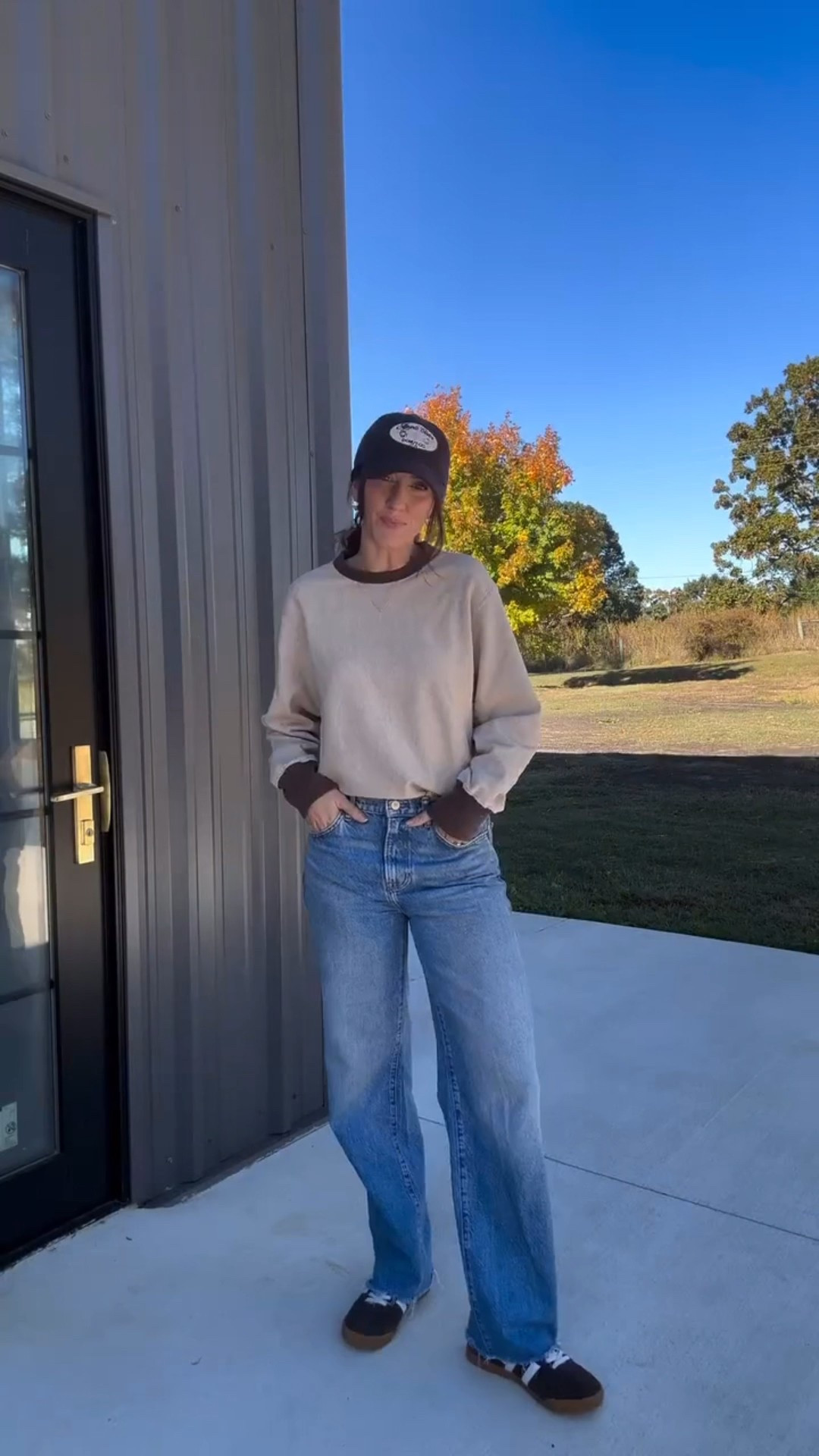 Wearing the small sweatshirt, 27” denim 

#LTKStyleTip #LTKSeasonal