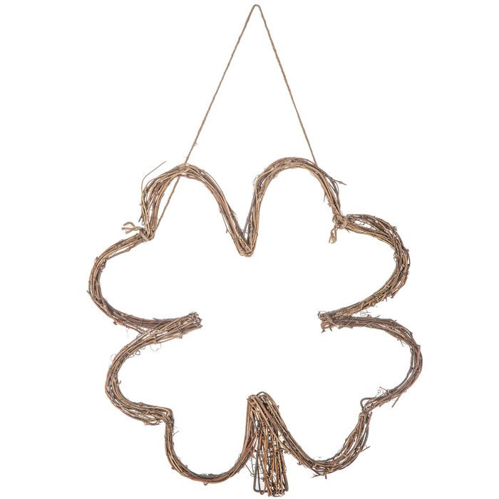 Rattan Four-Leaf Clover Wreath Wall Decoration St Patrick's Day Home Decor | Walmart (US)