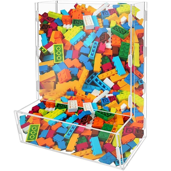 Acrylic Wall Toy Dispenser Play Room Organization Acrylic Wall Organizer Clear Hanging Organizer ... | Amazon (US)