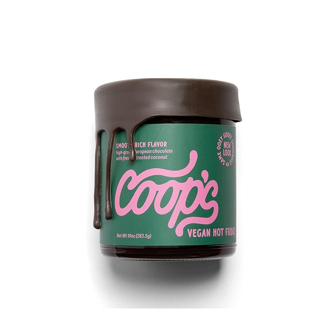 Coop's Vegan Hot Fudge Sauce 10.6 OZ - Gluten Free Vegan, Kosher, Non GMO, Gourmet, All Natural, ... | Amazon (US)