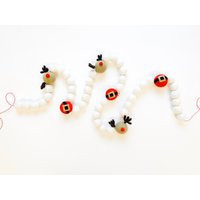 Simply Santa Felt Ball Garland - Bunting, Banner Christmas, Holiday | Etsy (US)