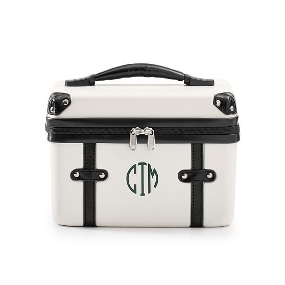 Terminal 1 Cosmetic Case, White-Black | Mark and Graham