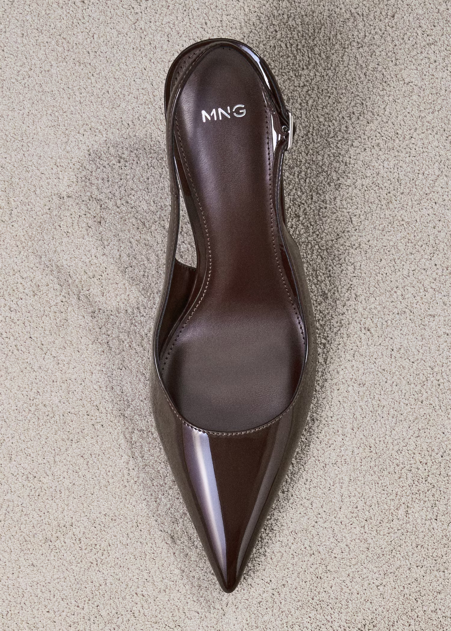 Patent heeled shoes | MANGO (UK)