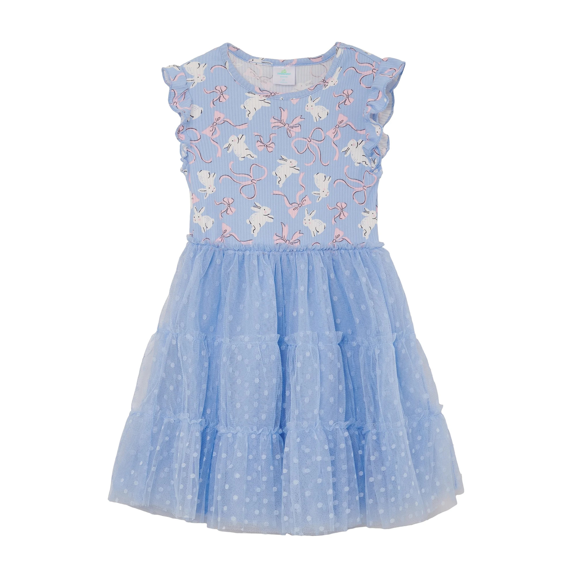 Way to Celebrate Toddler Girls Easter Tulle Tutu Dress, Sizes 12M-5T | Walmart (US)