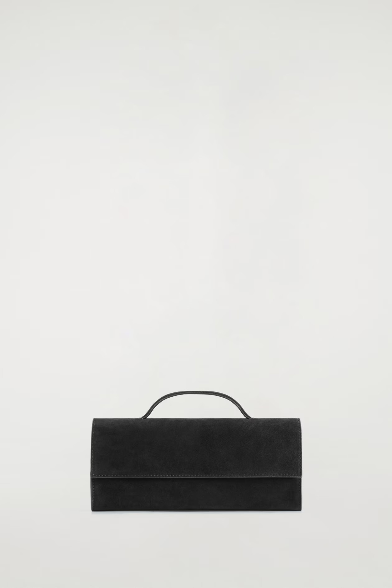 GALLERY CLUTCH BAG - SUEDE - BLACK | COS GB | COS UK