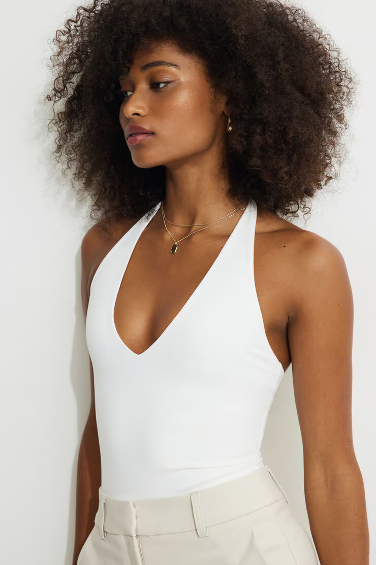 Softform Halter Bodysuit | Dynamite Clothing