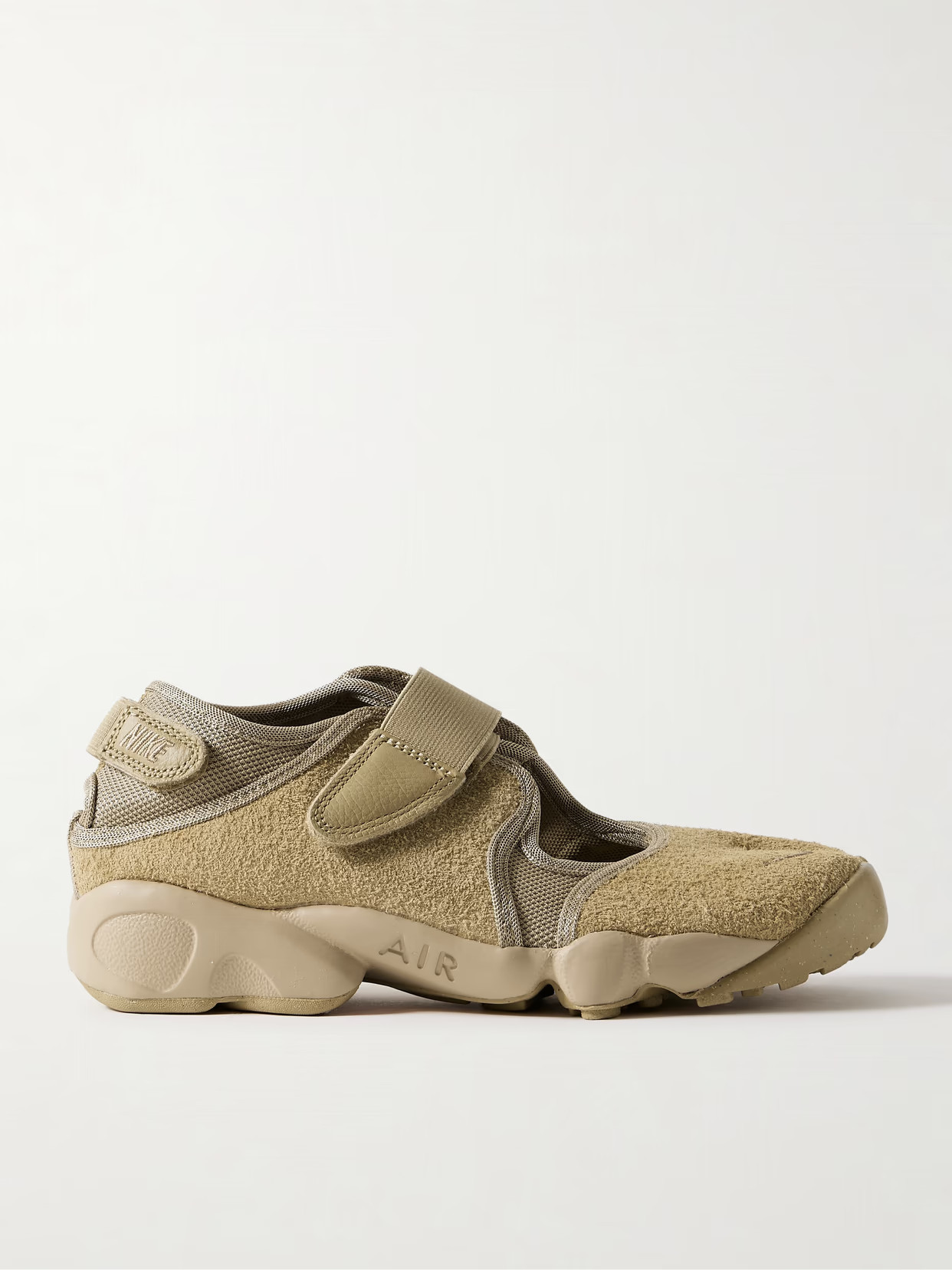 Nike - Air Rift Split-toe Brushed-suede And Mesh Sneakers - Camel | NET-A-PORTER (UK & EU)