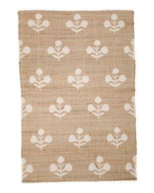 Hand Woven Jute And Wool Area Rug | TJ Maxx
