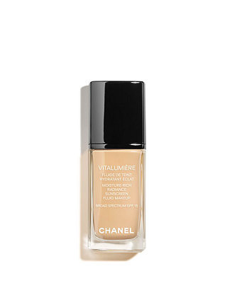 CHANEL  VITALUMIÈRE Radiant Moisture-Rich Fluid Foundation & Reviews - Makeup - Beauty - Macy's | Macys (US)