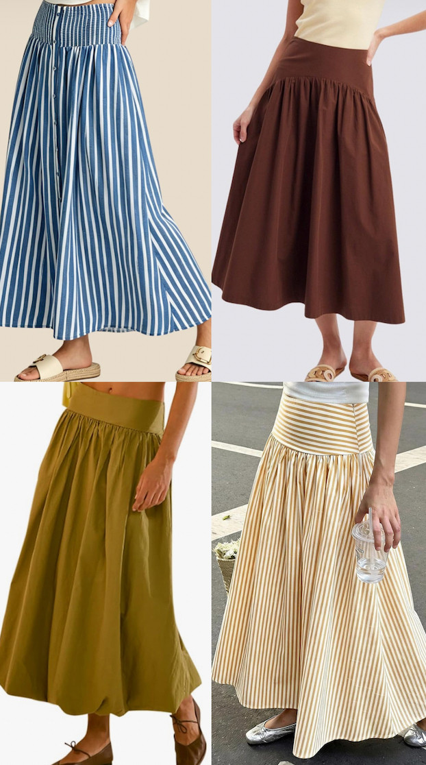 These drop waist midi skirts are perfect for any occasion and fall transition outfits #AmazonFashion #TheSouthernSource 

 #LTKdayinmylife #LTKgrwm #LTKootd