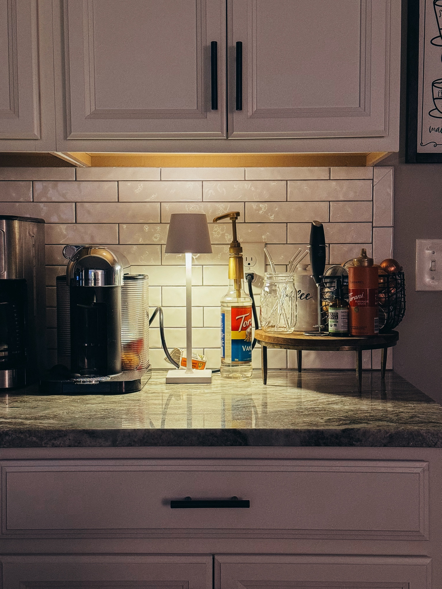 Obsessed with this table lamp I got for Christmas! Is wireless, has a dimmer and is just a touch for on and off! Love this home find so far 🫶🏻 

#LTKhome #LTKfindsunder100