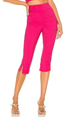 Lovers + Friends Everton Capri Pant in Lipstick Pink from Revolve.com | Revolve Clothing (Global)