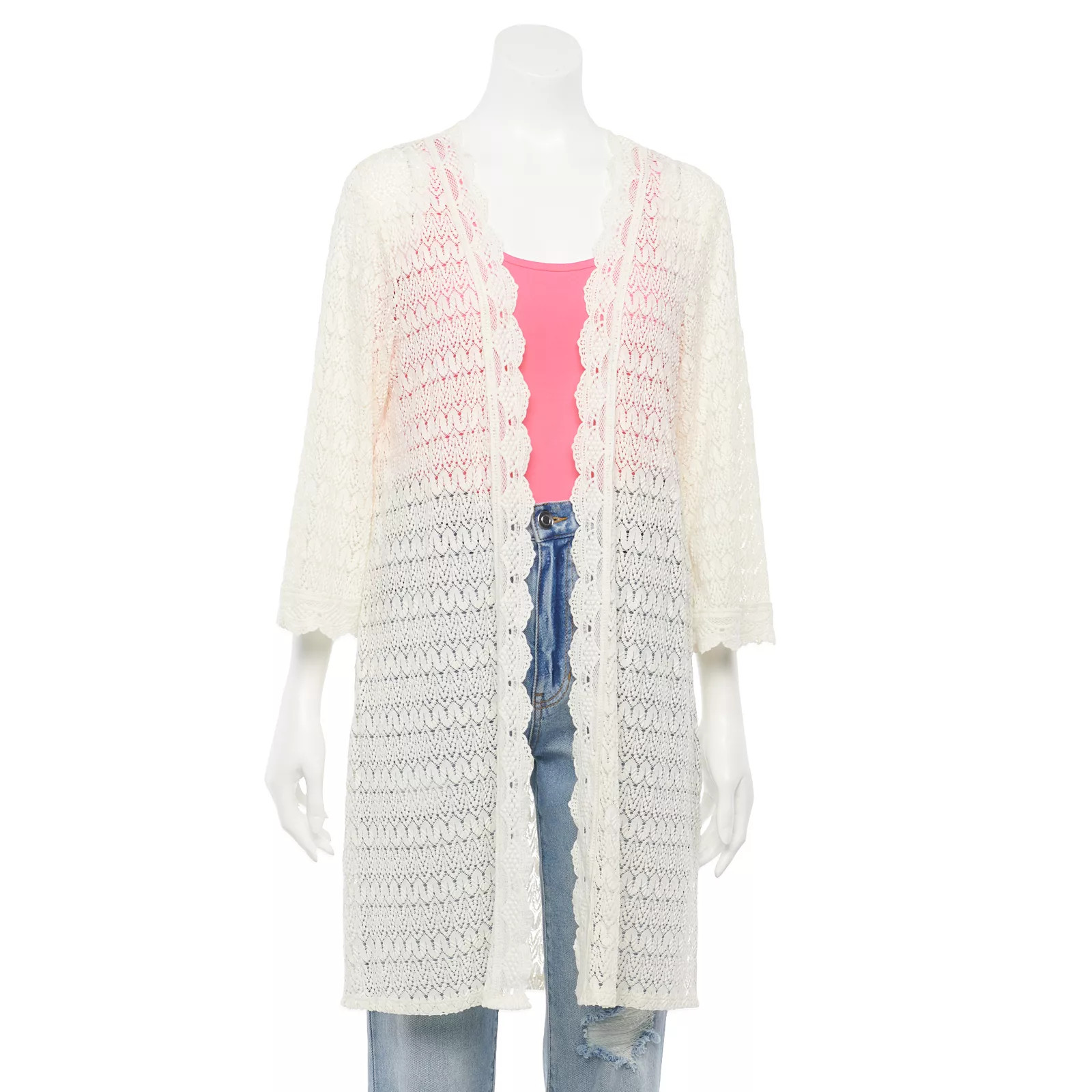 Juniors' Rewind Kimono, Girl's, Size: Small, Natural | Kohl's