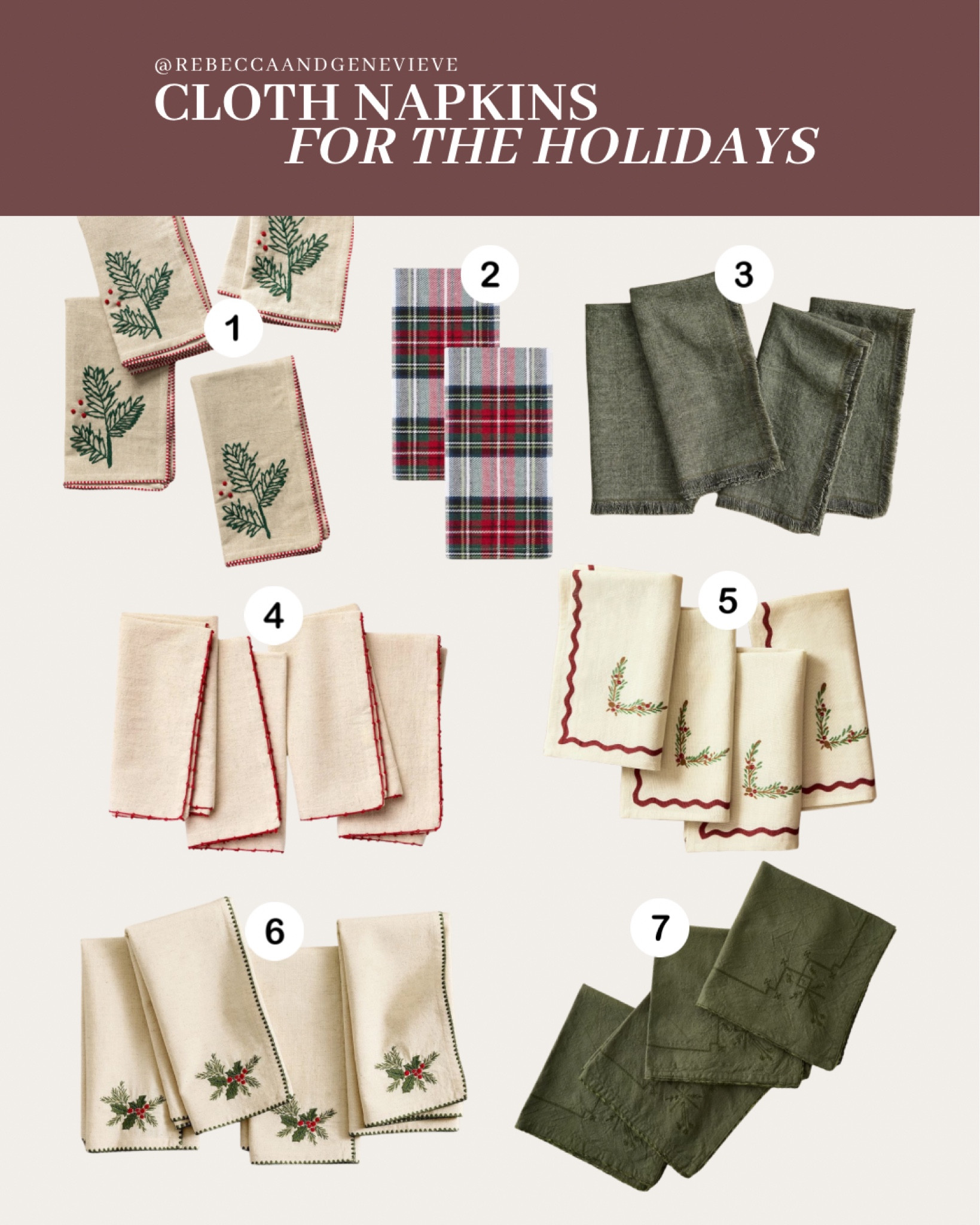 Napkins for Thanksgiving and Christmas

#LTKHoliday #LTKFindsUnder100 #LTKHome