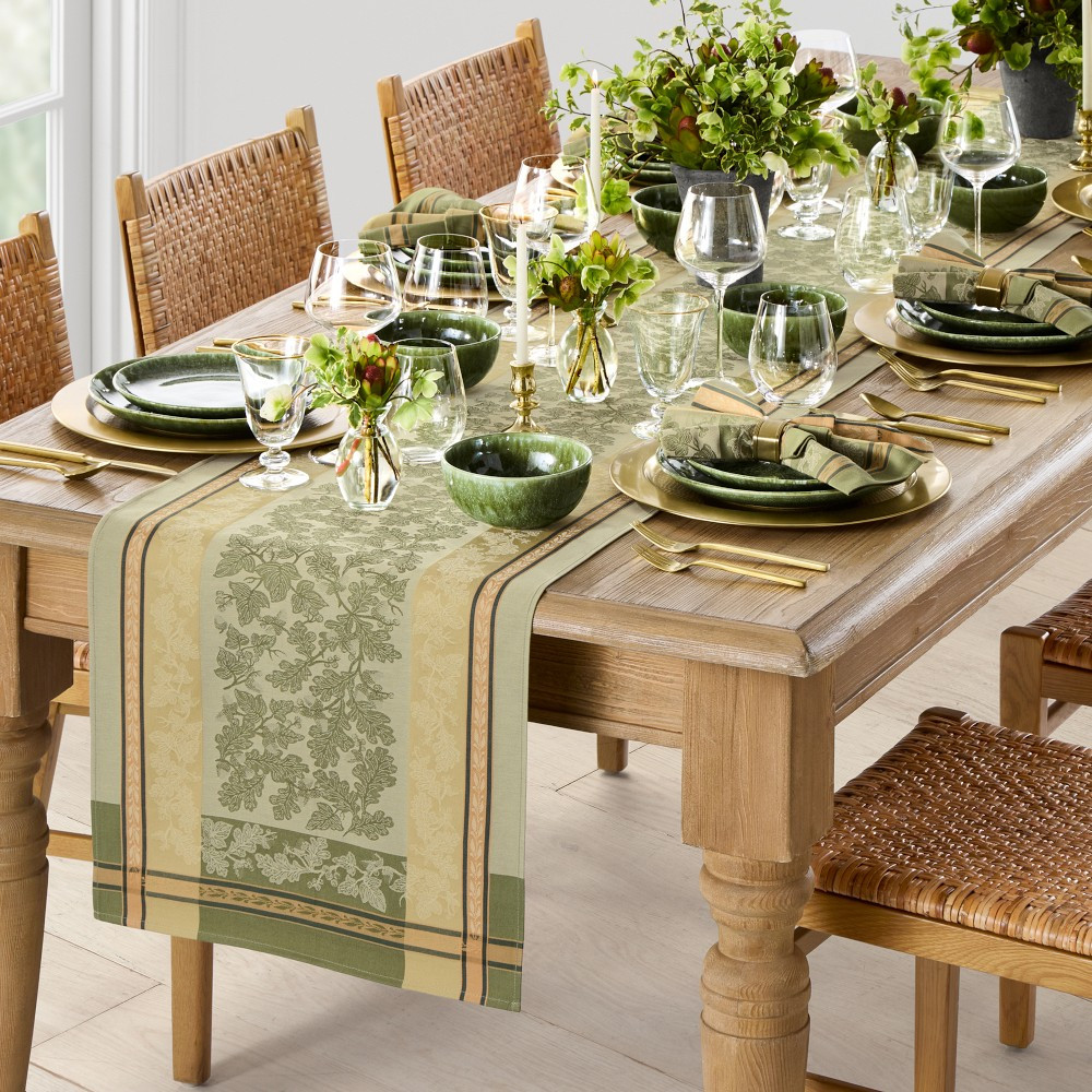 Foliage Jacquard Table Runner | Williams-Sonoma