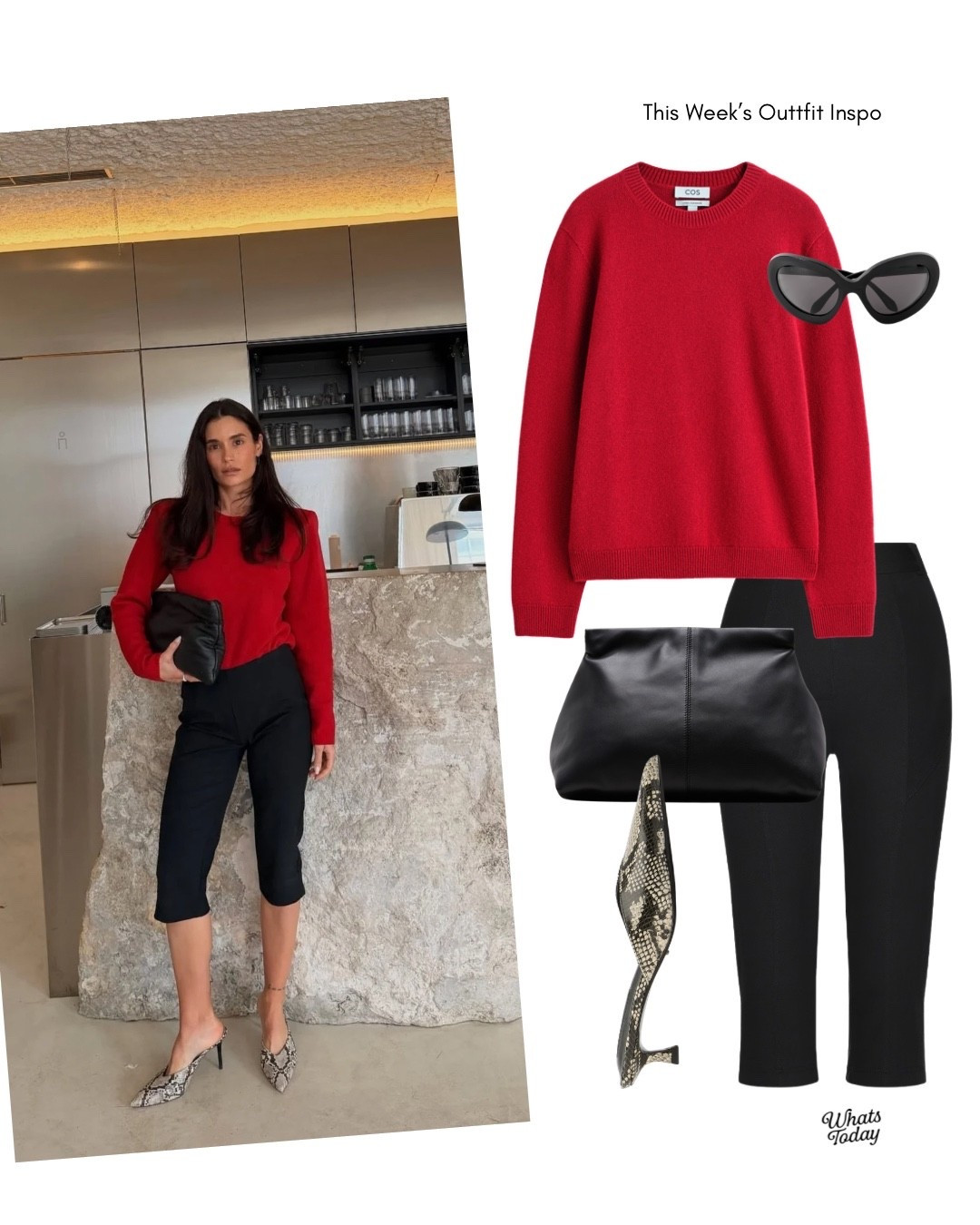 Spring outfit inspo: bold red, sleek black

#LTKootd #LTKWorkwear